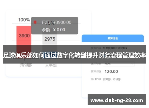 足球俱乐部如何通过数字化转型提升财务流程管理效率 足球俱乐部如何通过数字化转型提升财务流程管理效率