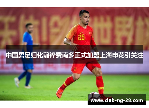 中国男足归化前锋费南多正式加盟上海申花引关注 中国男足归化前锋费南多正式加盟上海申花引关注